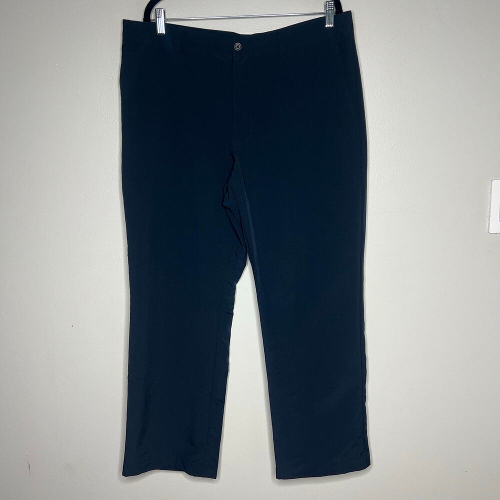 Cutter & Buck Mens Performance Golf Pants Size 36x30 CB DryTec Navy Blue Stretch